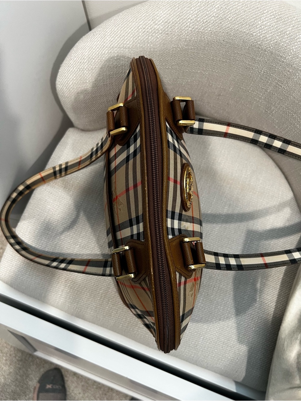 Vintage Burberry Nova Check Shoulder Purse and Wallet Set - Picture 7 of 16